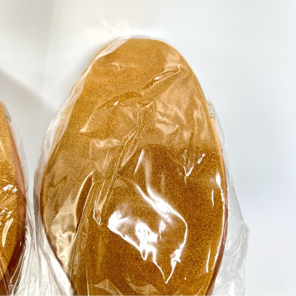 TTDanceWear Womens Brown Copper Satin Glitter Ballroom Dance Heels Shoes 9.5 NEW - Picture 13 of 16